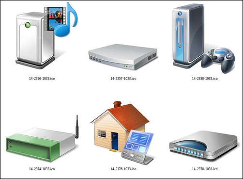 Windows 7設(shè)備高清多圖標(biāo)