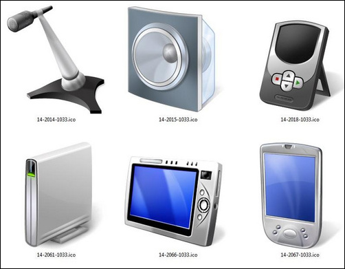 Windows 7設(shè)備高清多圖標(biāo)