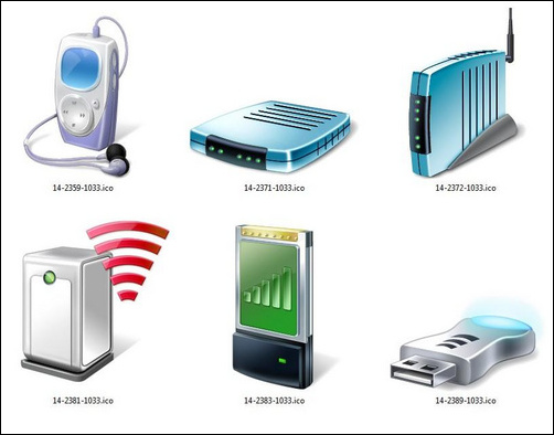 Windows 7設(shè)備高清多圖標(biāo)