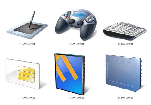 Windows 7設(shè)備高清多圖標(biāo)