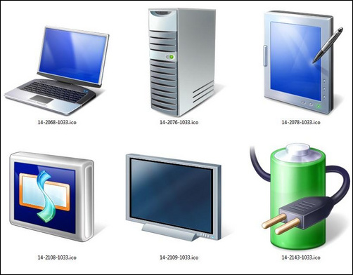 Windows 7設(shè)備高清多圖標(biāo)